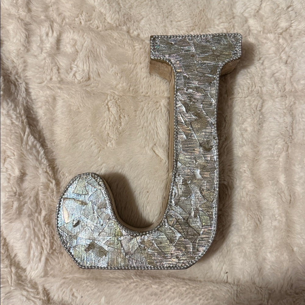 Rustic Wooden Letter J Decor